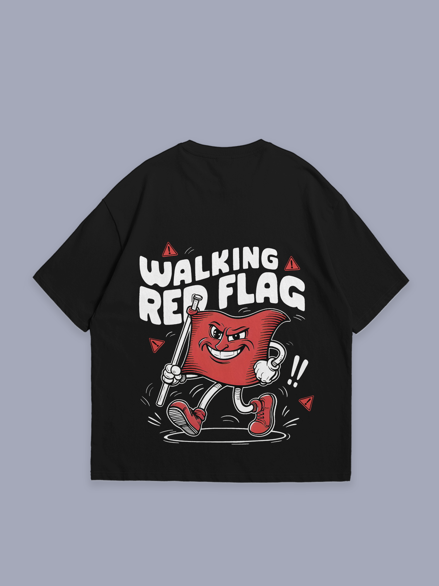 Walking Red flag oversized t shirt
