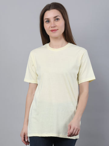 Basic Crew Neck Light Yellow