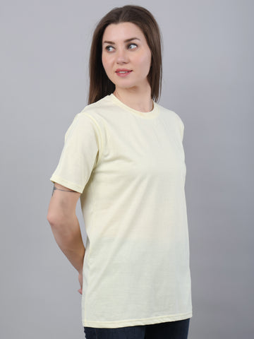 Basic Crew Neck Light Yellow
