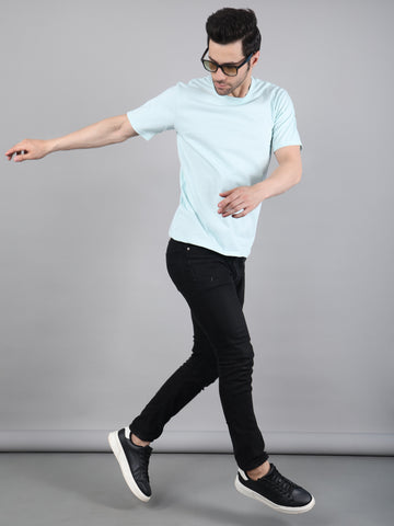 Basic Crew Neck Sky Blue