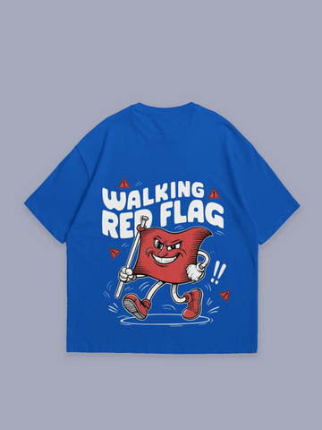 Walking Red flag – oversized t-shirt