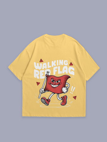 Walking Red flag – oversized t-shirt